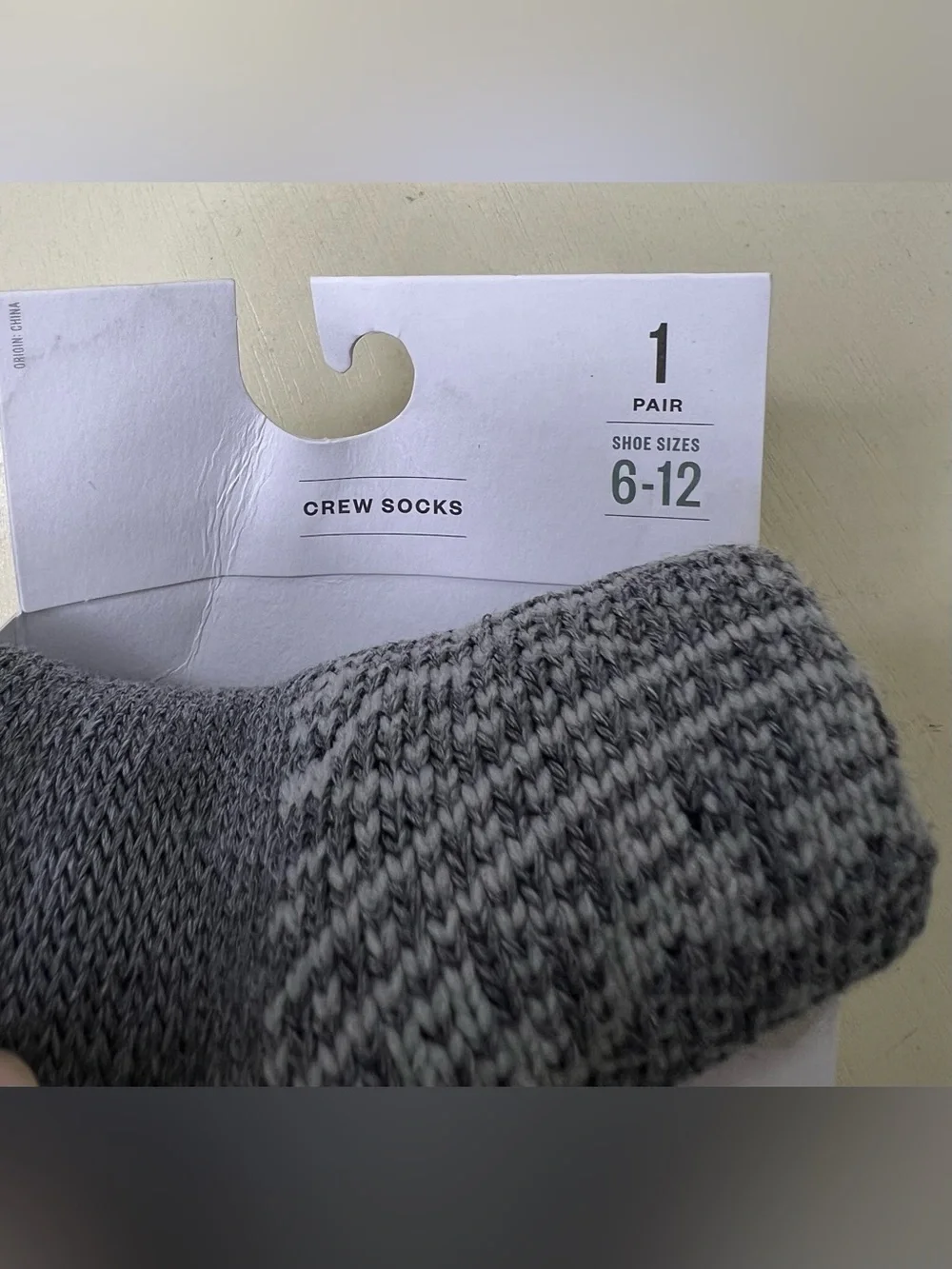 Brand New Goodfellow & Co Crew Men’s Grey Socks